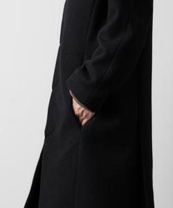 ato(アトウ)のENGLAND LAMB MELTON STAND COLLAR COAT - BLACKの公式通販サイトsession福岡セレクトショップ