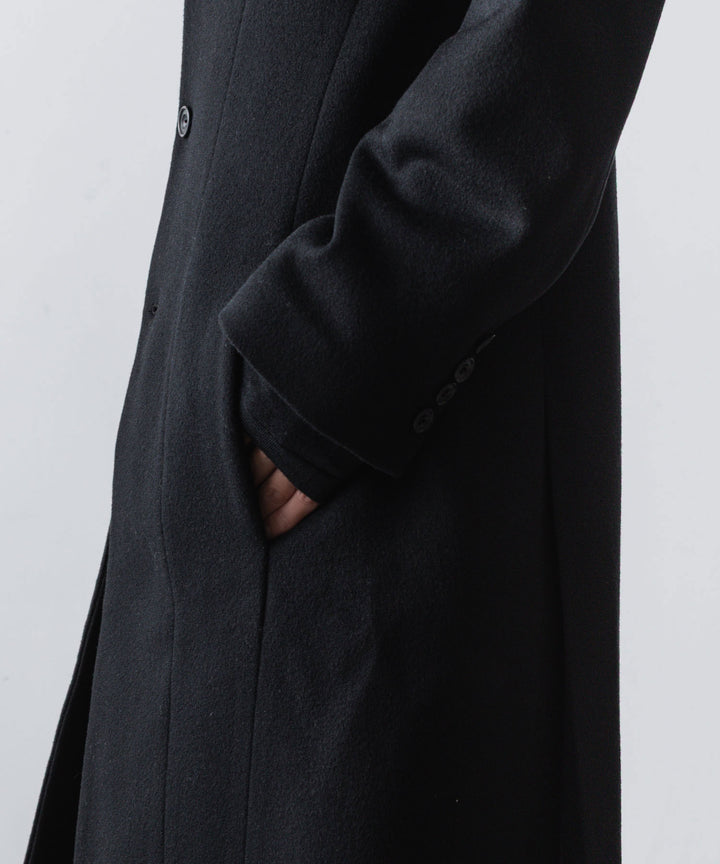 ato(アトウ)のSINGLE CHARME NO-COLLAR COAT - BLACKの公式通販サイトsession福岡セレクトショップ
