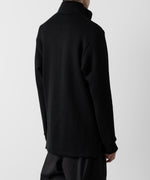 画像をギャラリービューアに読み込む, 【ato】STAND COLLAR ZIP PULLOVER - BLACK
