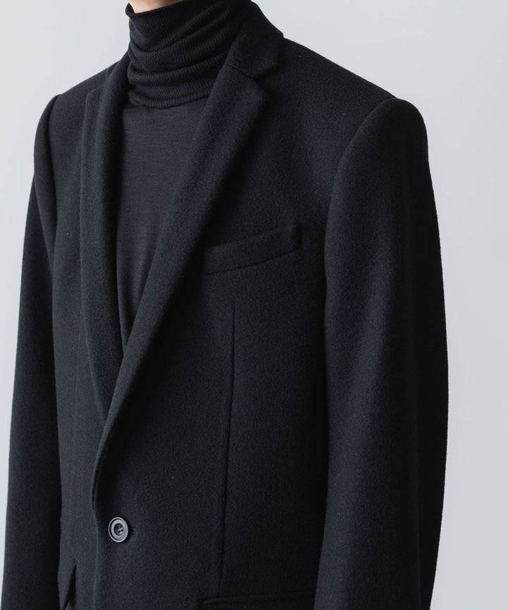 ato(アトウ)のENGLAND LAMB CHESTERFIELD COAT - BLACKの公式通販サイトsession福岡セレクトショップ