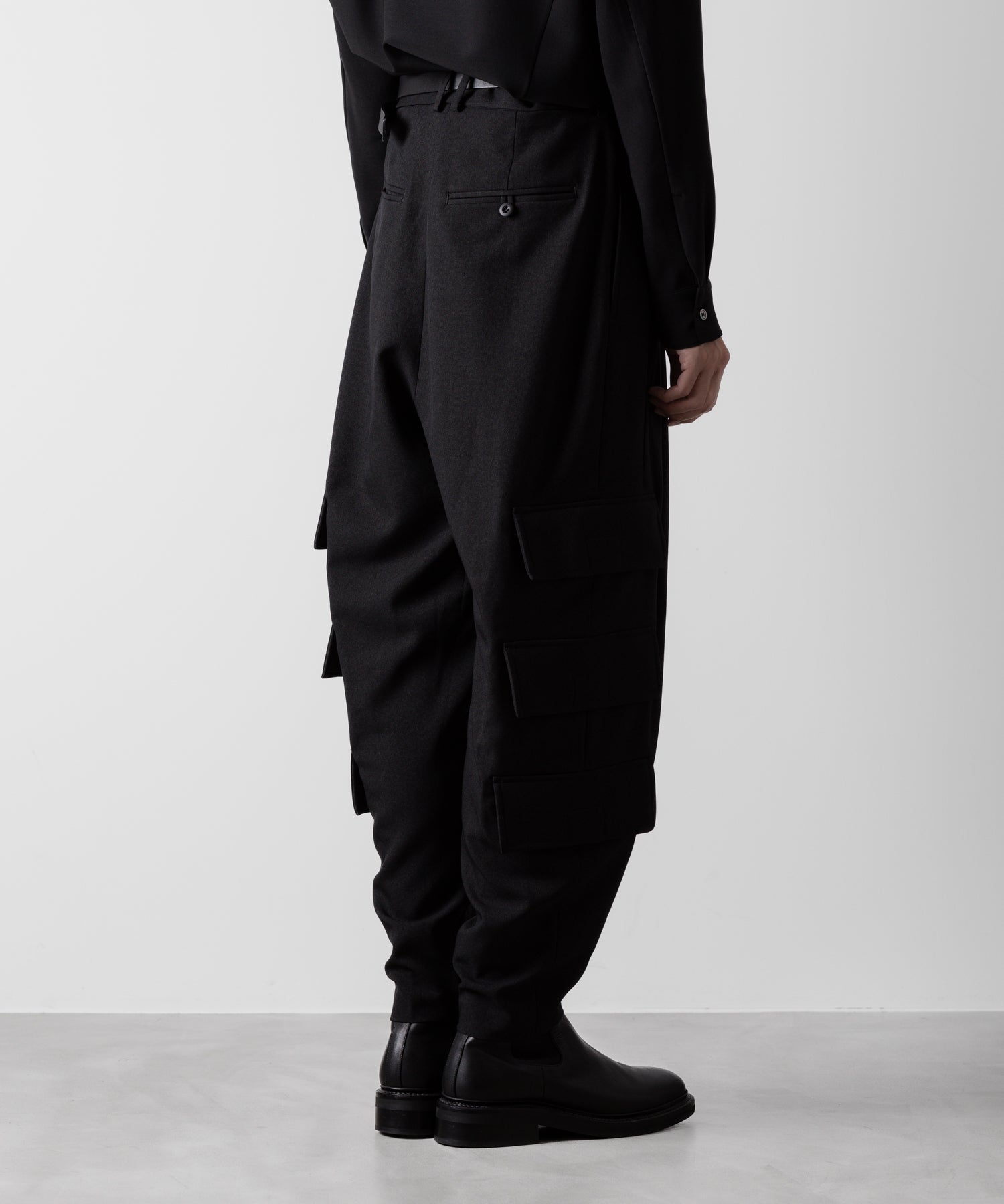 ato(アトウ)の3-PIECE MILITARY FLAP PANTS - BLACK公式通販サイトsession福岡セレクトショップ