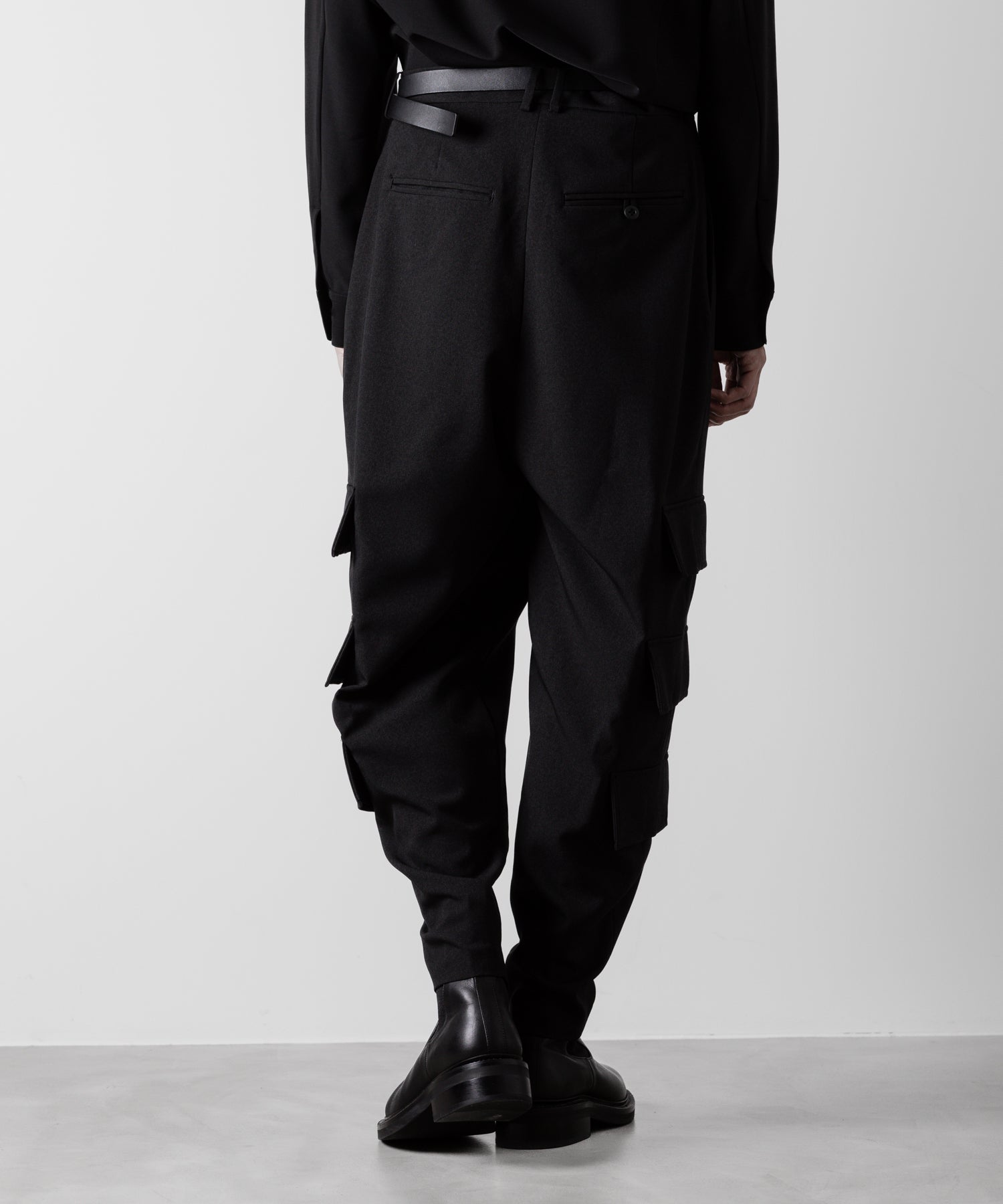 ato(アトウ)の3-PIECE MILITARY FLAP PANTS - BLACK公式通販サイトsession福岡セレクトショップ