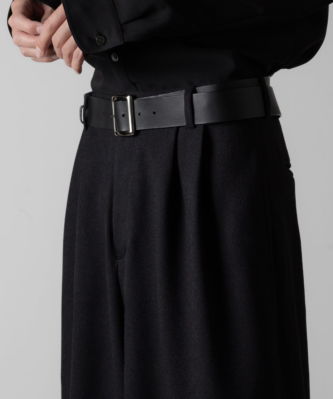 ato アトウのCOWHIDE DOUBLE BELT " WIDE "- BLACKの公式通販サイトsession福岡セレクトショップ