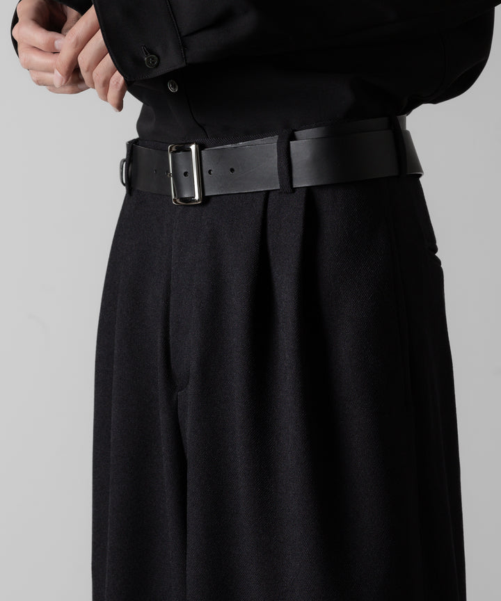 ato アトウのCOWHIDE DOUBLE BELT " WIDE "- BLACKの公式通販サイトsession福岡セレクトショップ