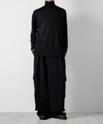 画像をギャラリービューアに読み込む, ato(アトウ)のWOOL JERSEY TURTLE NECK - BLACKの公式通販サイトsession福岡セレクトショップ
