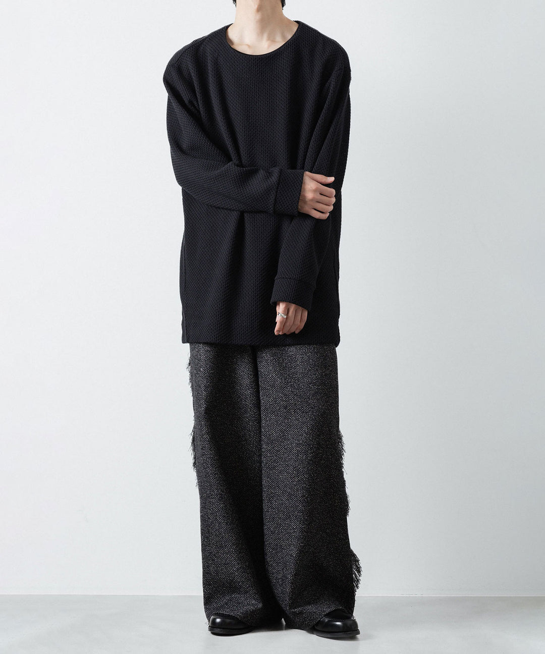 ato(アトウ)のCOTTON RUSSELL L/S - BLACKの公式通販サイトsession福岡セレクトショップ