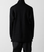 画像をギャラリービューアに読み込む, 【ato】STAND COLLAR ZIP PULLOVER - BLACK
