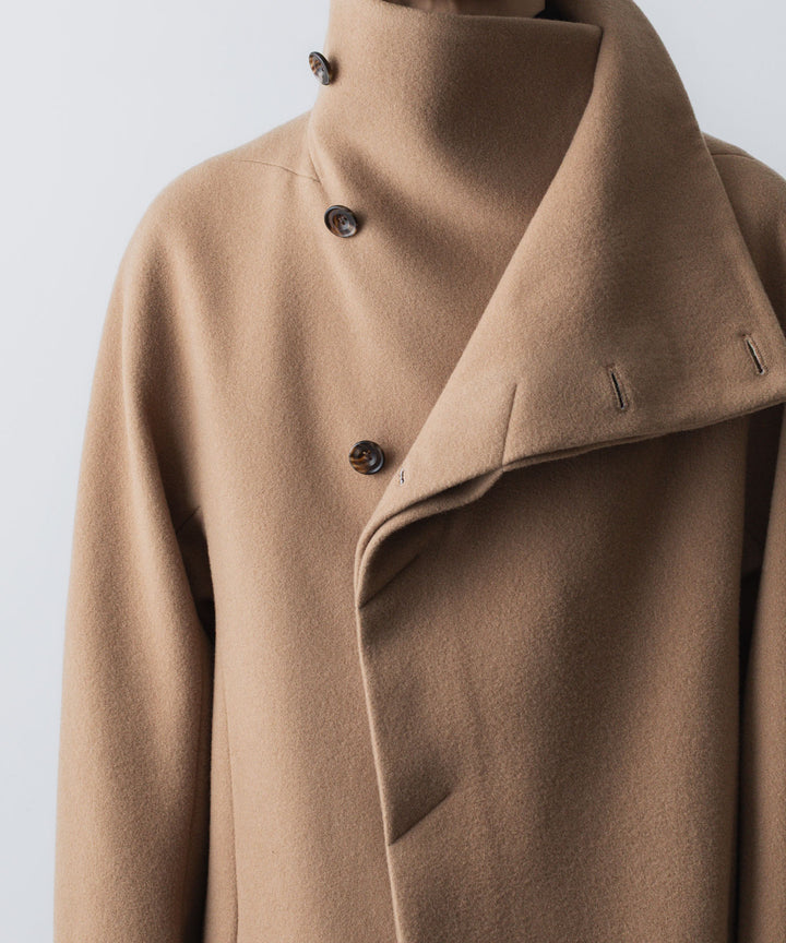 ato(アトウ)のENGLAND LAMB MELTON STAND COLLAR COAT - D.BEIGEの公式通販サイトsession福岡セレクトショップ