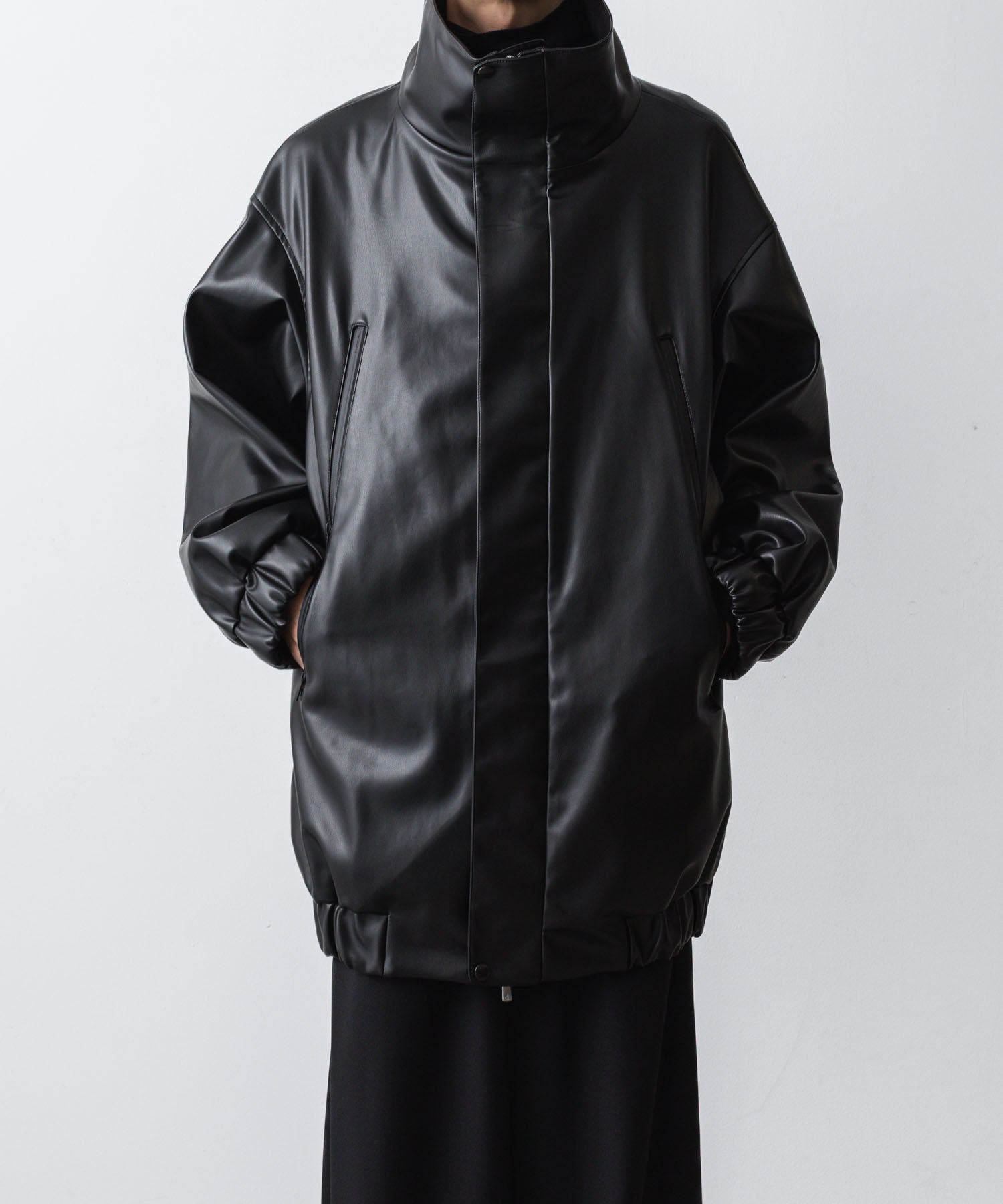 ato】SYNTHETIC LEATHER BLOUSON - BLACK | 公式通販サイト session