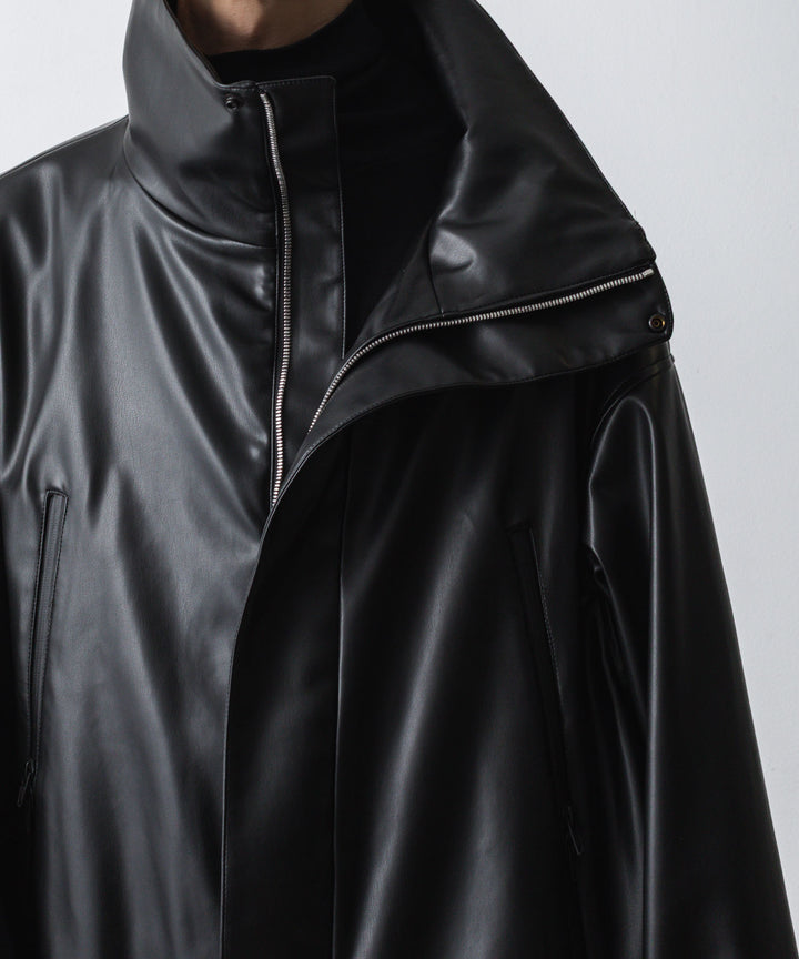 ato(アトウ)のSYNTHETIC LEATHER BLOUSON - BLACKの公式通販サイトsession福岡セレクトショップ