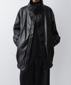 【ato】　SYNTHETIC LEATHER BLOUSON - BLACK