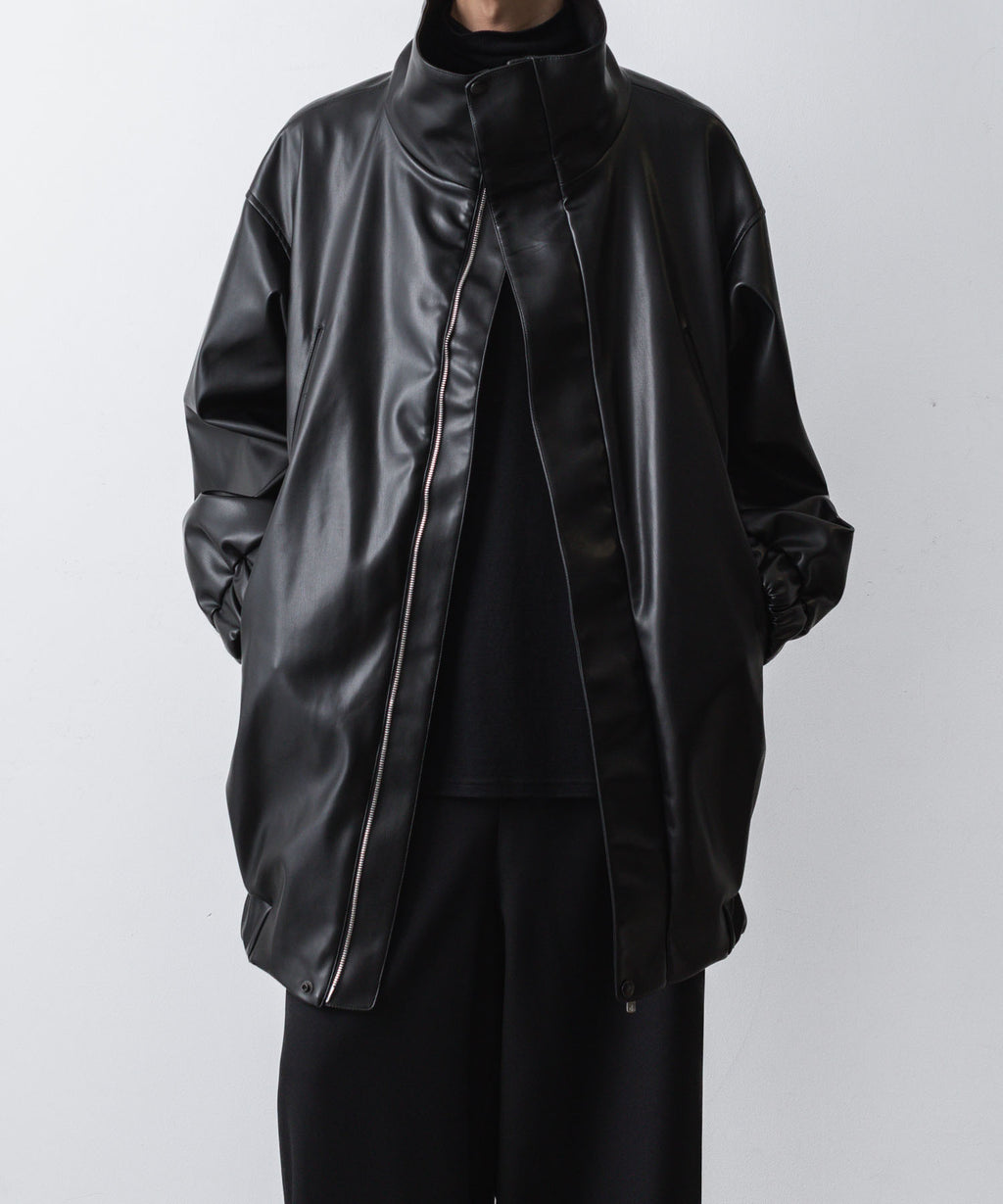ato(アトウ)のSYNTHETIC LEATHER BLOUSON - BLACKの公式通販サイトsession福岡セレクトショップ
