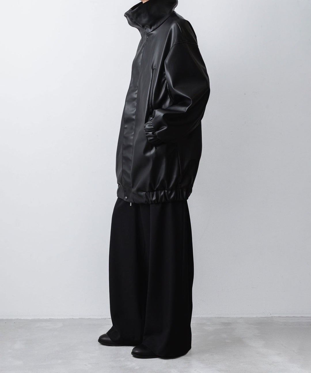 ato(アトウ)のSYNTHETIC LEATHER BLOUSON - BLACKの公式通販サイトsession福岡セレクトショップ