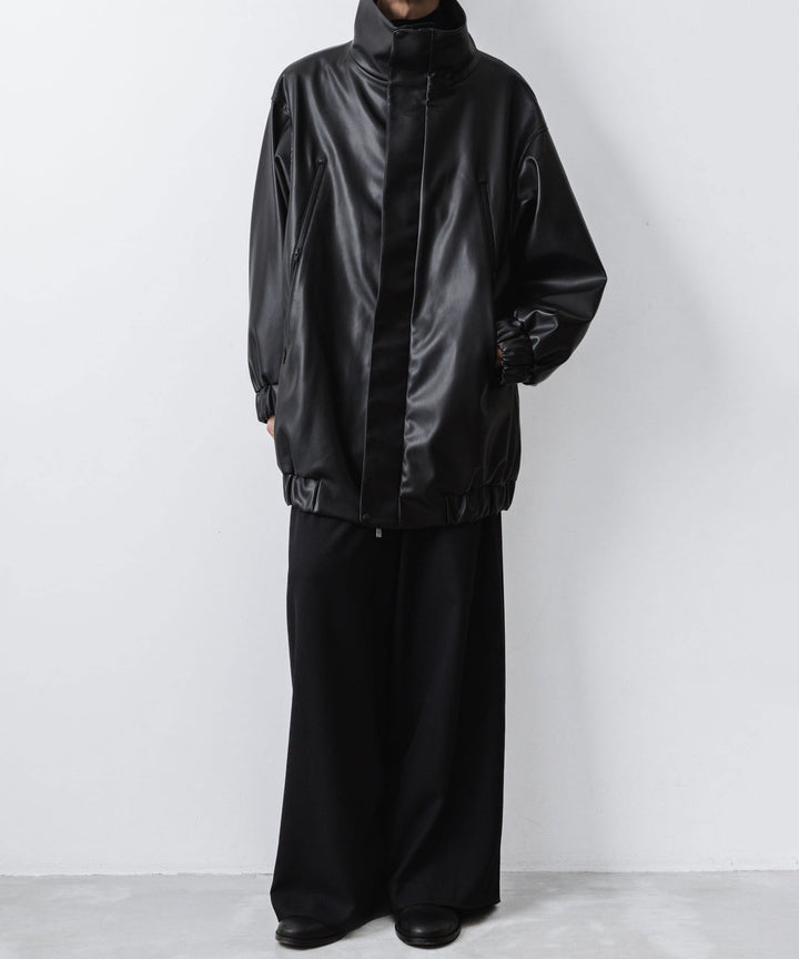 ato(アトウ)のSYNTHETIC LEATHER BLOUSON - BLACKの公式通販サイトsession福岡セレクトショップ