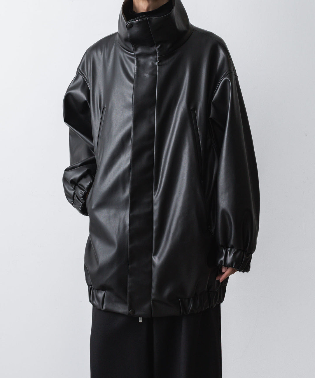 ato(アトウ)のSYNTHETIC LEATHER BLOUSON - BLACKの公式通販サイトsession福岡セレクトショップ