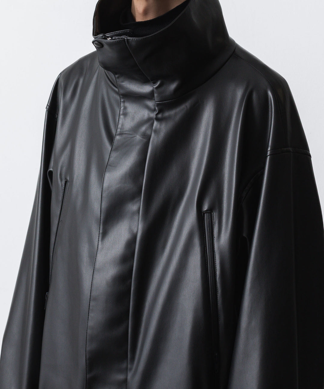 ato(アトウ)のSYNTHETIC LEATHER BLOUSON - BLACKの公式通販サイトsession福岡セレクトショップ