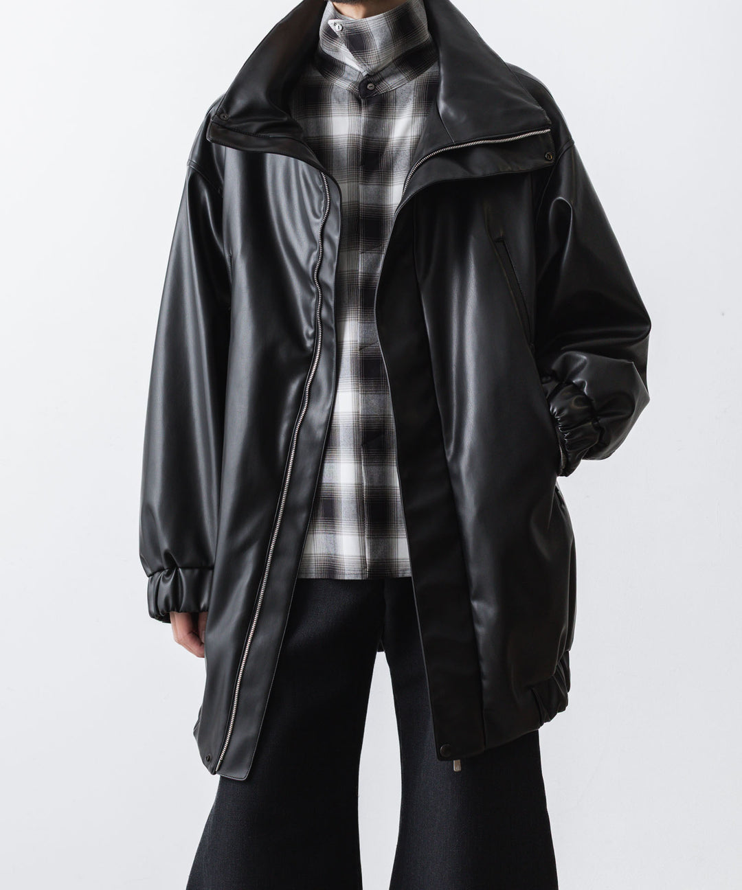 ato(アトウ)のSYNTHETIC LEATHER BLOUSON - BLACKの公式通販サイトsession福岡セレクトショップ