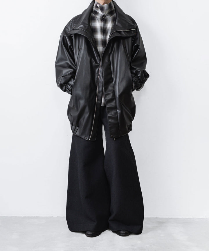 ato(アトウ)のSYNTHETIC LEATHER BLOUSON - BLACKの公式通販サイトsession福岡セレクトショップ
