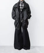 画像をギャラリービューアに読み込む, ato(アトウ)のSYNTHETIC LEATHER BLOUSON - BLACKの公式通販サイトsession福岡セレクトショップ
