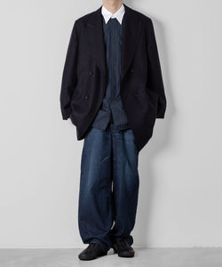 ato(アトウ)のWASHED WIDE DENIMのNAVY