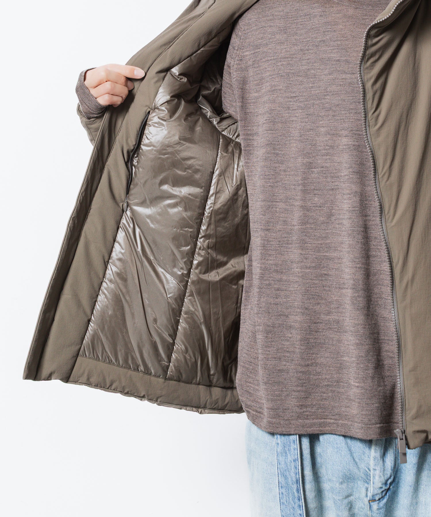 ATTACHMENT / EXCLUSIVE ITEMアタッチメントのNY 2WAY STRECH ROUND ZIP HOODED JACKET - CAMELの公式通販サイトsession福岡セレクトショップ