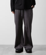 画像をギャラリービューアに読み込む, ATTACHMENT アタッチメントのCO/PE DOUBLE KNIT THREE DIMENSIONAL WIDE PANTS - D.GRAY 公式通販サイトsession福岡セレクトショップ
