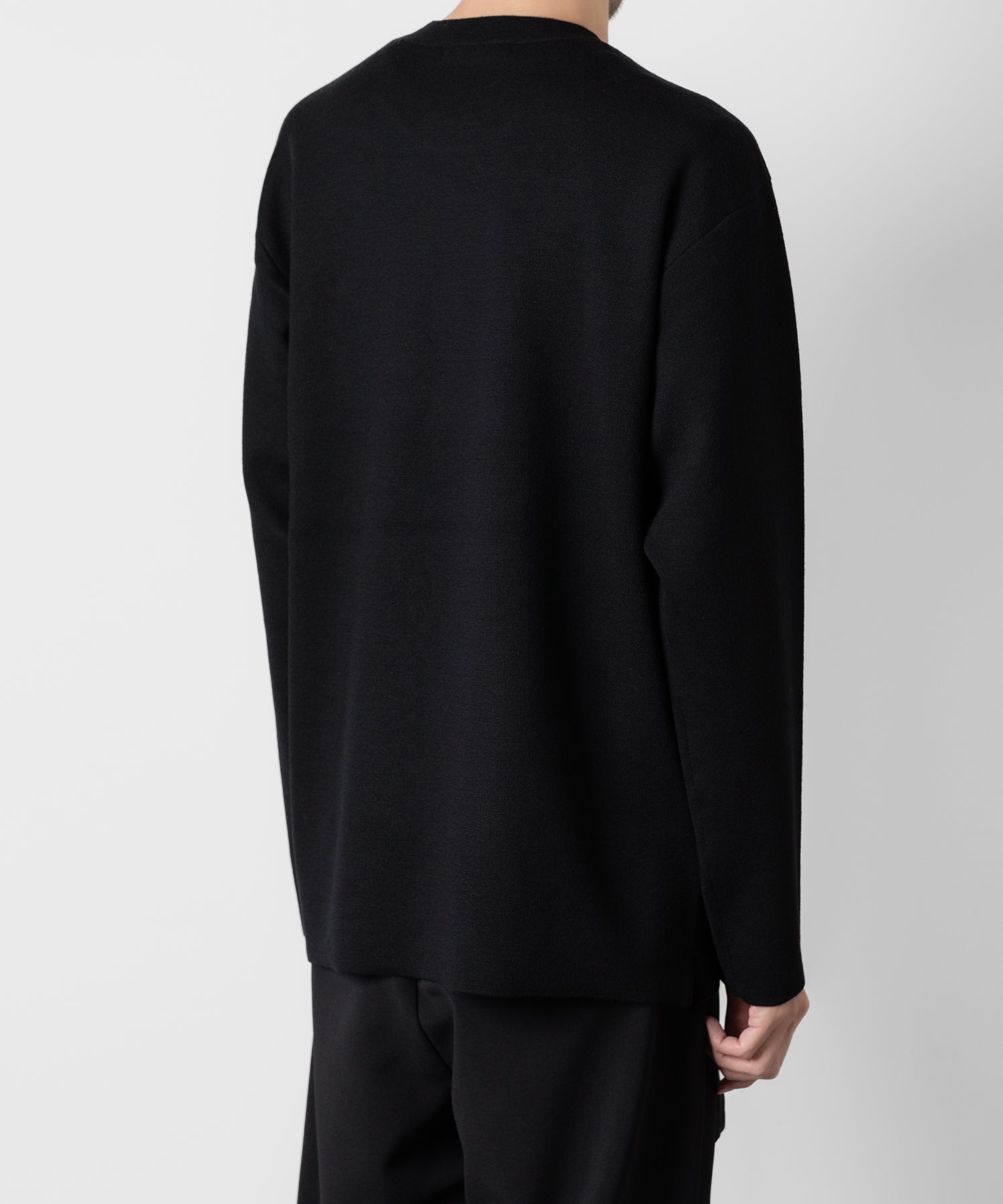 ATTACHMENT アタッチメントのWOxPE DOUBLE FACE KNIT CREWNECK PULLOVER L/S - BLACK 公式通販サイトsession福岡セレクトショップ