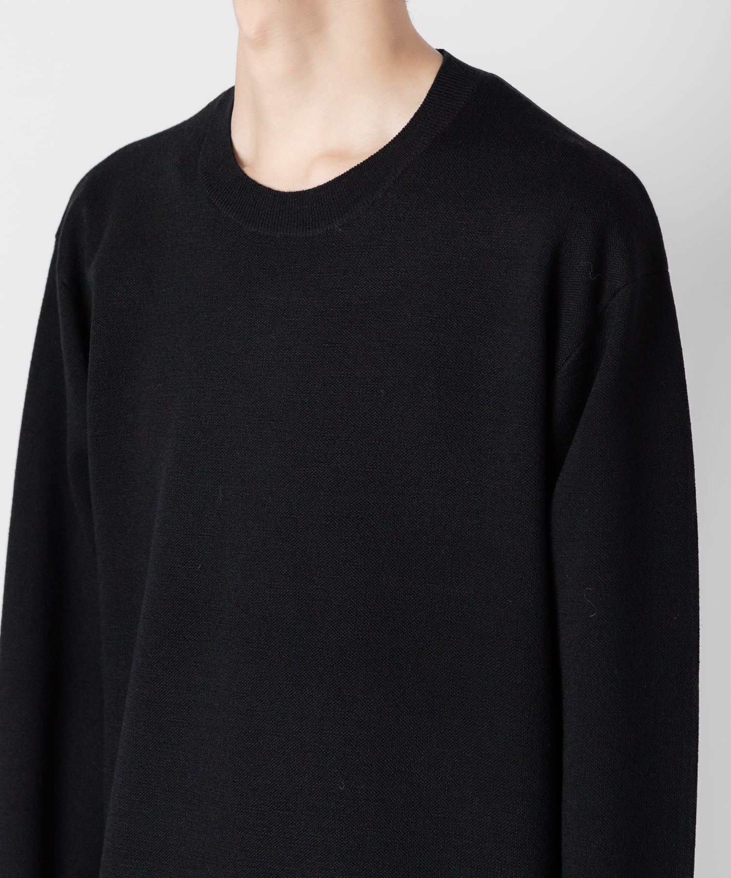 ATTACHMENT アタッチメントのWOxPE DOUBLE FACE KNIT CREWNECK PULLOVER L/S - BLACK 公式通販サイトsession福岡セレクトショップ