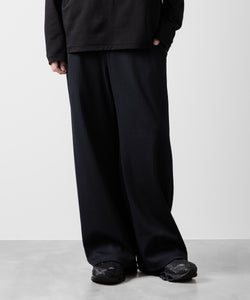 ATTACHMENT アタッチメントのPE STRETCH RIB WIDE LOUNGE TROUSERS - D.NAVY 公式通販サイトsession福岡セレクトショップ