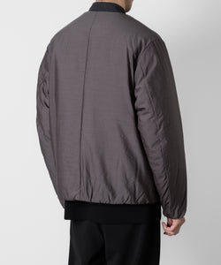 ATTACHMENT アタッチメントのWO/NY VOILE PADDING BOMBER JACKET - GRAY 公式通販サイトsession福岡セレクトショップ