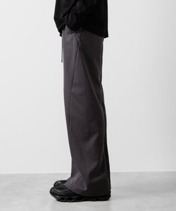 ATTACHMENT アタッチメントのCO/PE DOUBLE KNIT THREE DIMENSIONAL WIDE PANTS - D.GRAY 公式通販サイトsession福岡セレクトショップ