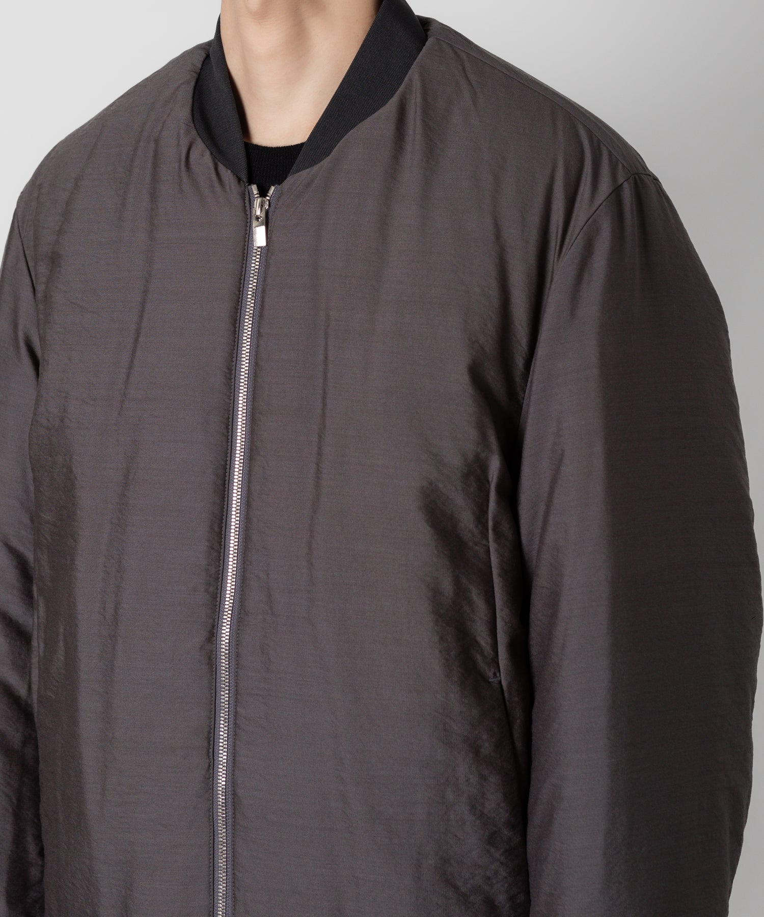 ATTACHMENT アタッチメントのWO/NY VOILE PADDING BOMBER JACKET - GRAY 公式通販サイトsession福岡セレクトショップ