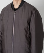 画像をギャラリービューアに読み込む, ATTACHMENT アタッチメントのWO/NY VOILE PADDING BOMBER JACKET - GRAY 公式通販サイトsession福岡セレクトショップ
