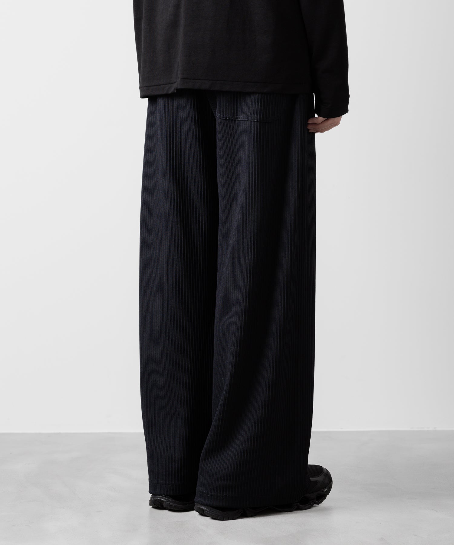 ATTACHMENT アタッチメントのPE STRETCH RIB WIDE LOUNGE TROUSERS - D.NAVY 公式通販サイトsession福岡セレクトショップ