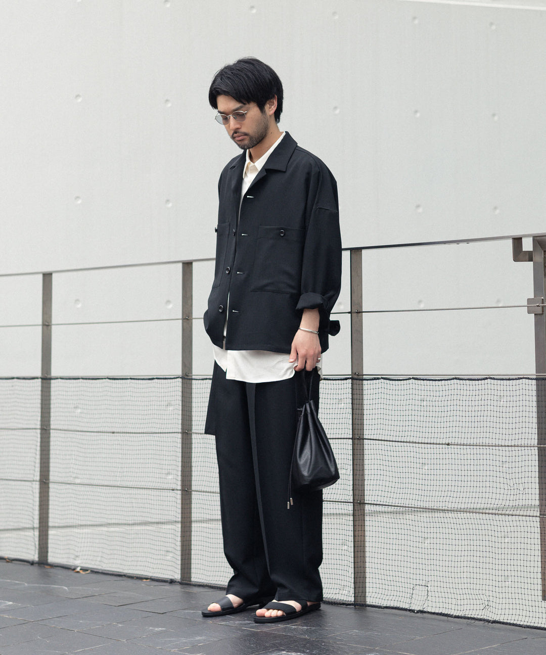 ATTACHMENT / EXCLUSIVE ITEMアタッチメントのPE LIGHT TROPICAL EASY TROUSERS - BLACKの公式通販サイトsession福岡セレクトショップ