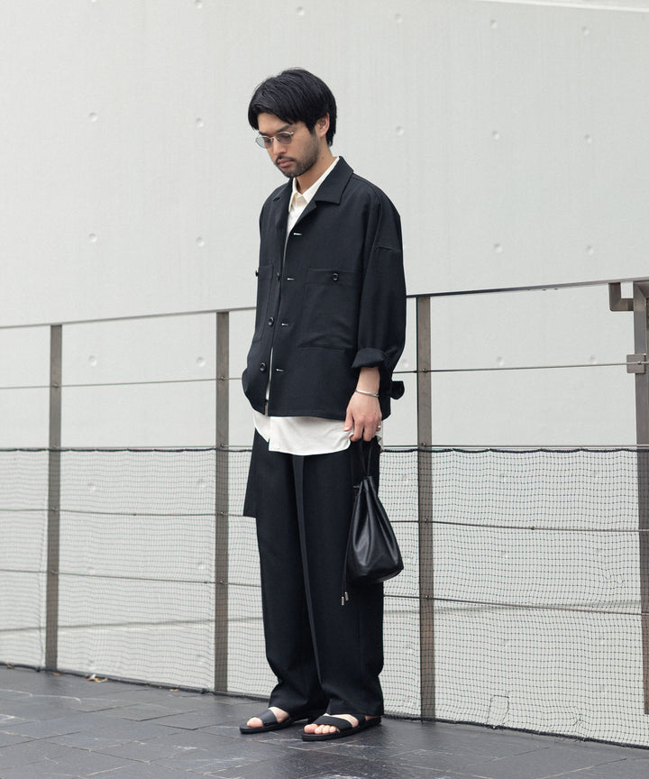 ATTACHMENT / EXCLUSIVE ITEMアタッチメントのPE LIGHT TROPICAL EASY TROUSERS - BLACKの公式通販サイトsession福岡セレクトショップ