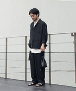 画像をギャラリービューアに読み込む, ATTACHMENT / EXCLUSIVE ITEMアタッチメントのPE LIGHT TROPICAL EASY TROUSERS - BLACKの公式通販サイトsession福岡セレクトショップ

