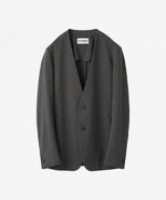 画像をギャラリービューアに読み込む, ATTACHMENT / EXCLUSIVE ITEMアタッチメントのLUCA MATTE TWIST COLLARLESS JKT - D.KHAKIの公式通販サイトsession福岡セレクトショップ

