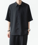 画像をギャラリービューアに読み込む, ATTACHMENT / EXCLUSIVE ITEMアタッチメントのPE LIGHT TROPICAL DOLMAN SLEEVE REGULAR COLLAR SHIRT S/S - BLACKの公式通販サイトsession福岡セレクトショップ
