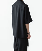画像をギャラリービューアに読み込む, ATTACHMENT / EXCLUSIVE ITEMアタッチメントのPE LIGHT TROPICAL DOLMAN SLEEVE REGULAR COLLAR SHIRT S/S - BLACKの公式通販サイトsession福岡セレクトショップ

