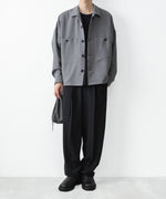 画像をギャラリービューアに読み込む, ATTACHMENT / EXCLUSIVE ITEMアタッチメントのPE LIGHT TROPICAL OVERSIZED SHIRT BLOUSON - L.GRAYの公式通販サイトsession福岡セレクトショップ
