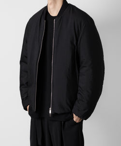 ATTACHMENT アタッチメントのWO/NY VOILE PADDING BOMBER JACKET - BLACK 公式通販サイトsession福岡セレクトショップ