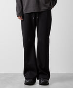 画像をギャラリービューアに読み込む, ATTACHMENT アタッチメントのCO/PE DOUBLE KNIT THREE DIMENSIONAL WIDE PANTS - BLACK 公式通販サイトsession福岡セレクトショップ
