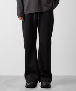 ATTACHMENT アタッチメントのCO/PE DOUBLE KNIT THREE DIMENSIONAL WIDE PANTS - BLACK 公式通販サイトsession福岡セレクトショップ