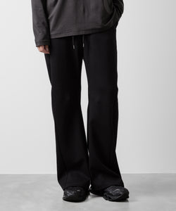 ATTACHMENT アタッチメントのCO/PE DOUBLE KNIT THREE DIMENSIONAL WIDE PANTS - BLACK 公式通販サイトsession福岡セレクトショップ