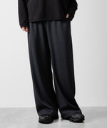 画像をギャラリービューアに読み込む, ATTACHMENT アタッチメントのPE STRETCH RIB WIDE LOUNGE TROUSERS - D.GRAY 公式通販サイトsession福岡セレクトショップ
