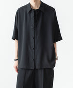 画像をギャラリービューアに読み込む, ATTACHMENT / EXCLUSIVE ITEMアタッチメントのPE LIGHT TROPICAL DOLMAN SLEEVE REGULAR COLLAR SHIRT S/S - BLACKの公式通販サイトsession福岡セレクトショップ
