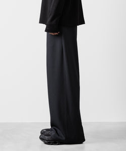 ATTACHMENT アタッチメントのPE STRETCH RIB WIDE LOUNGE TROUSERS - D.GRAY 公式通販サイトsession福岡セレクトショップ