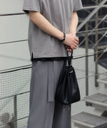 画像をギャラリービューアに読み込む, ATTACHMENT / EXCLUSIVE ITEMアタッチメントのSYNTHETIC LEATHER SMALL BUCKET BAG - BLACKの公式通販サイトsession福岡セレクトショップ
