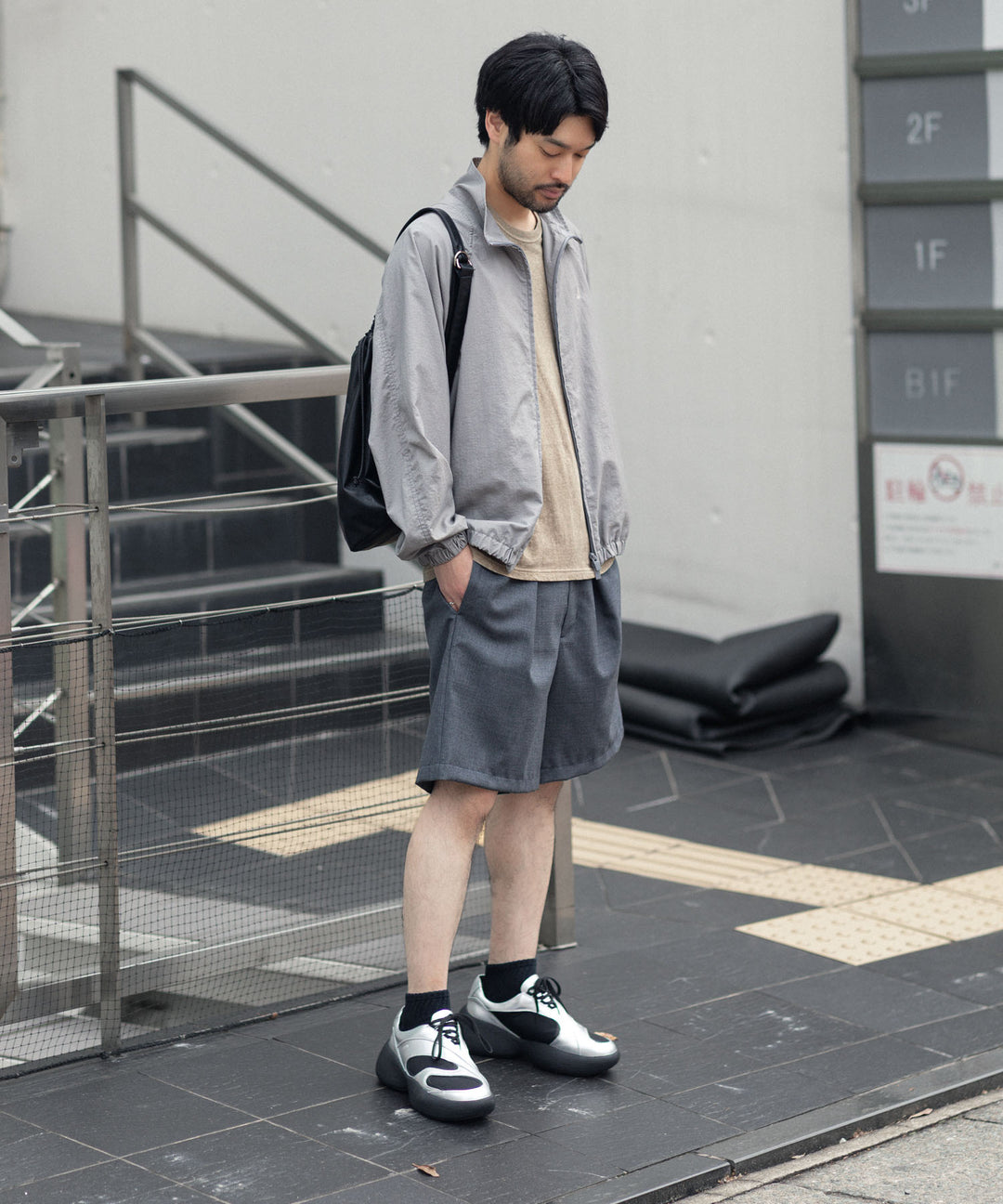VEIN ヴェインのPIGMENT DYED NY WEATHER TRACK JKT - L.GRAYの公式通販サイトsession福岡セレクトショップ